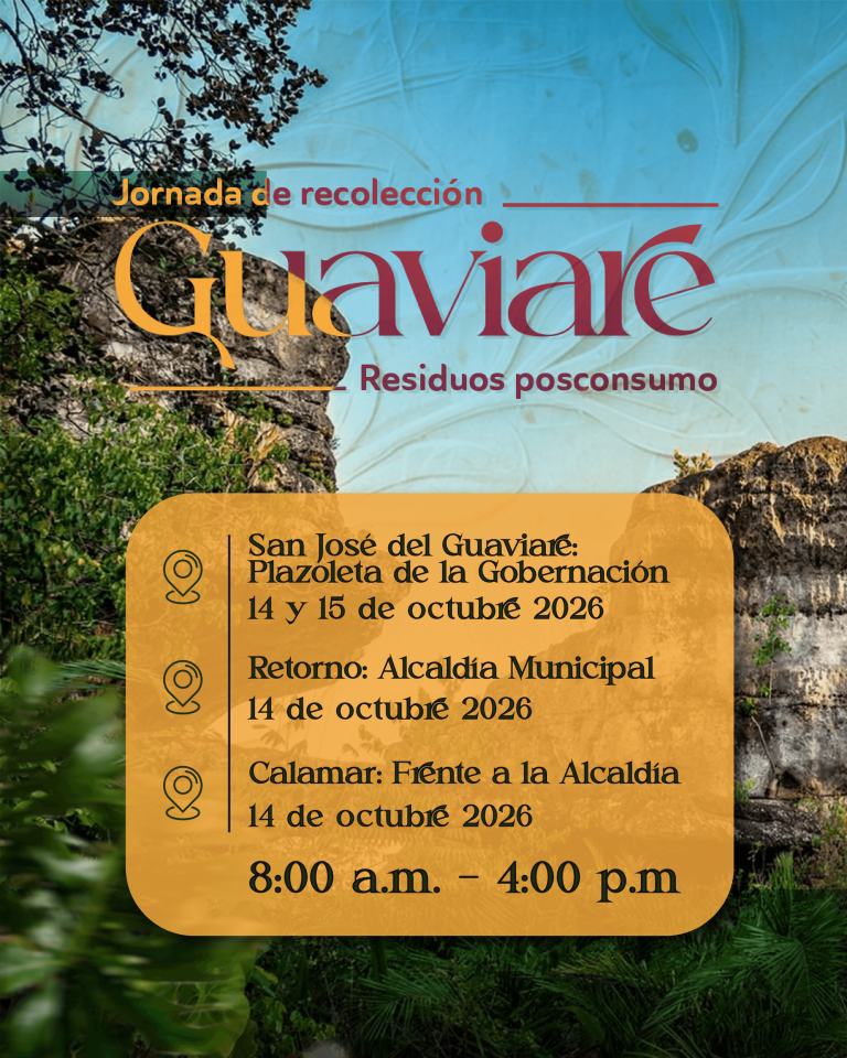 Afiche 4 de Jornada de Recolección Guaviare