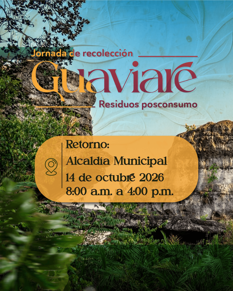 Afiche 2 de Jornada de Recolección Guaviare