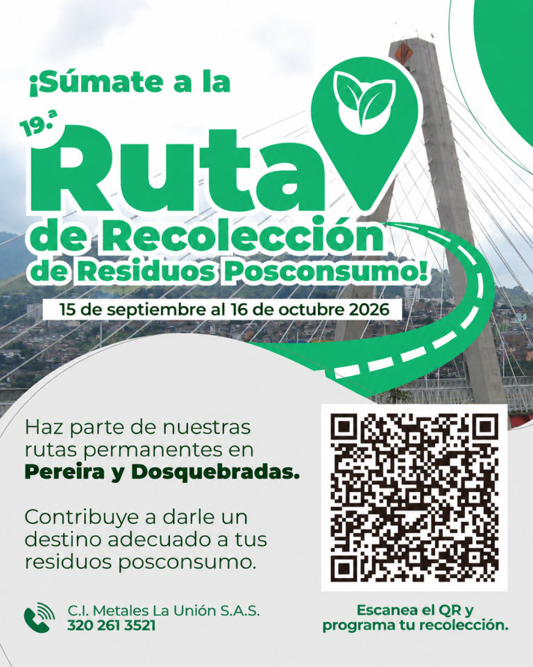 Afiche 1 de 19.ª Ruta de Recolección Pereira y Dosquebradas